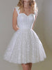 A-line dress with sequin fabric