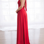 Temperament Halter Neck Side Slit Short Tight-fitting Gown