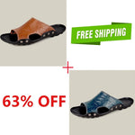 2023 Ladies Beach Leather Sandal Slippers