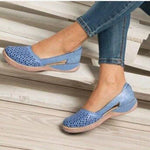 Women Wedges Orthopedic Hollow Out PU Summer Vintage Sandals
