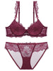 French gathered lace ladie's bra set