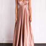 Sleeveless Halter V-Neck Dress