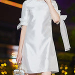 White Short Simple Dress