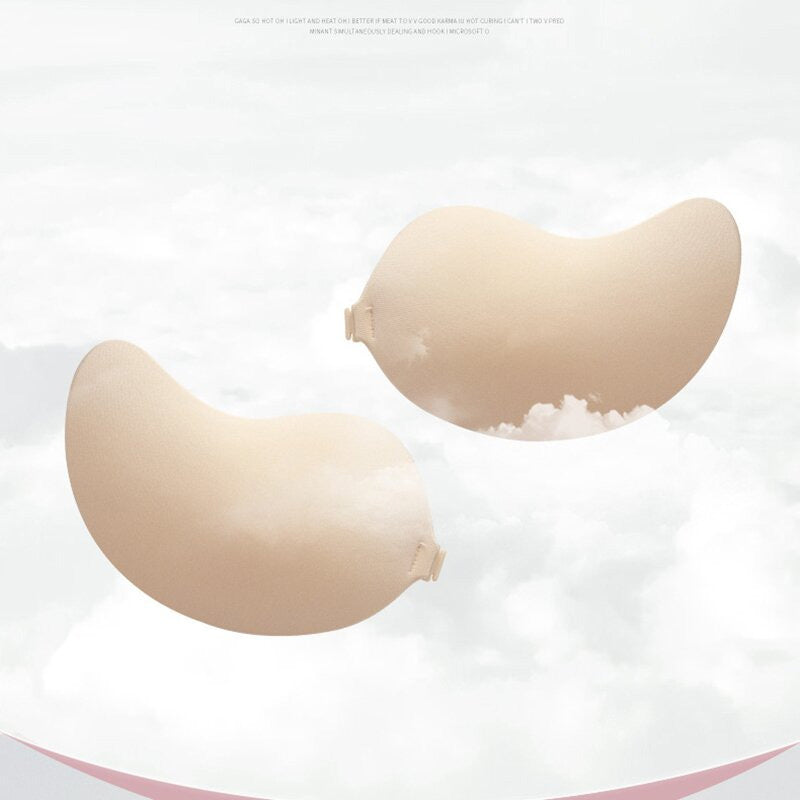 Mango-shaped pull-up and breathable silicone invisible bra