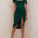 Elegant Sexy Evening Dress With One Shoulder And Waist Slit