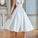 Elegant Sexy Long Dress With White Suspenders