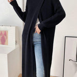 Slim-fit Sweater with High Neck Long Skirt and Pullover