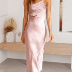 Women's Dresses Satin Open-back One Shoulder Dress