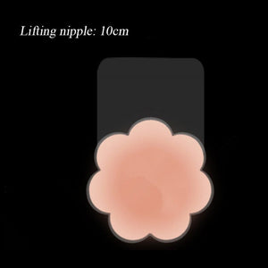 Silicone anti-bump lifting type invisible nipple