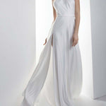Temperament Halter Neck Side Slit Short Tight-fitting Gown