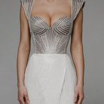 Elegant and sexy tube top straight dress