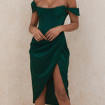 Elegant Sexy Evening Dress With One Shoulder And Waist Slit