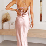 Women's Dresses Satin Open-back One Shoulder Dress