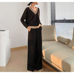 Temperament Double-sided Jacquard Sweater Two-piece Suit