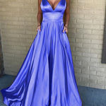 Sleeveless Suspenders V-neck Sexy Ball Gown