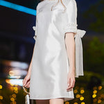 White Short Simple Dress