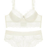 Ultra-thin sexy lace bra set