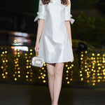 White Short Simple Dress