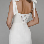 Solid color split dress
