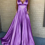 Sleeveless Suspenders V-neck Sexy Ball Gown