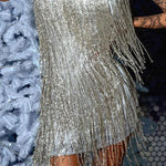 Sexy Mini Party Fringed Dress