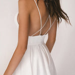 Elegant strappy V-neck dress