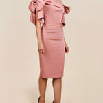 Fashion One Shoulder Bow Elegant Evening Dress