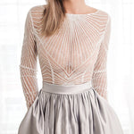 Shiny and elegant A-line midi dress