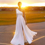 Fashionable Temperament Beaded Long Dress