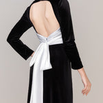 Sheath-Column Floor Length Velvet Dress