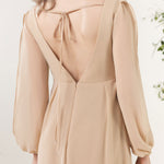 A-Line Sweep-Brush Train Chiffon Bridesmaid Dress