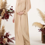 A-Line Sweep-Brush Train Chiffon Bridesmaid Dress