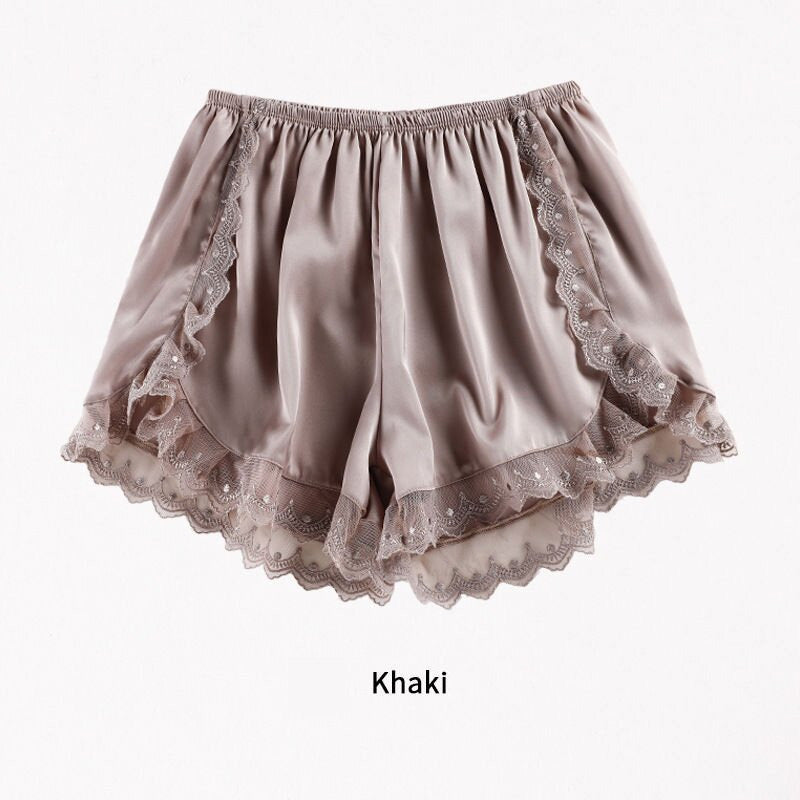 Lace anti-glare bottoming shorts