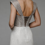 Elegant and sexy tube top straight dress