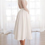 Shiny and elegant A-line midi dress