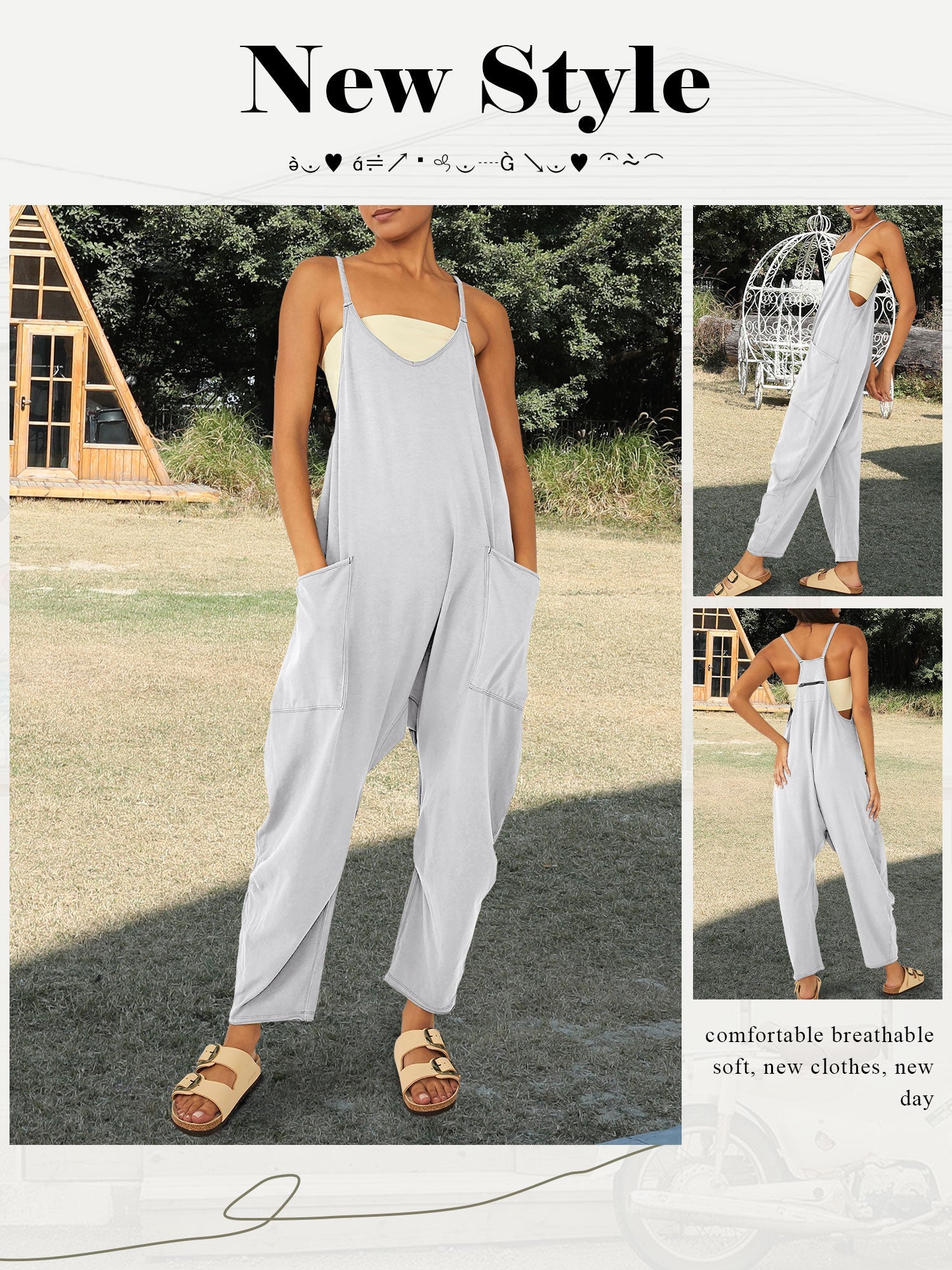 Womens Casual Wide Leg Jumpsuit (Buy 2 Free Shipping)